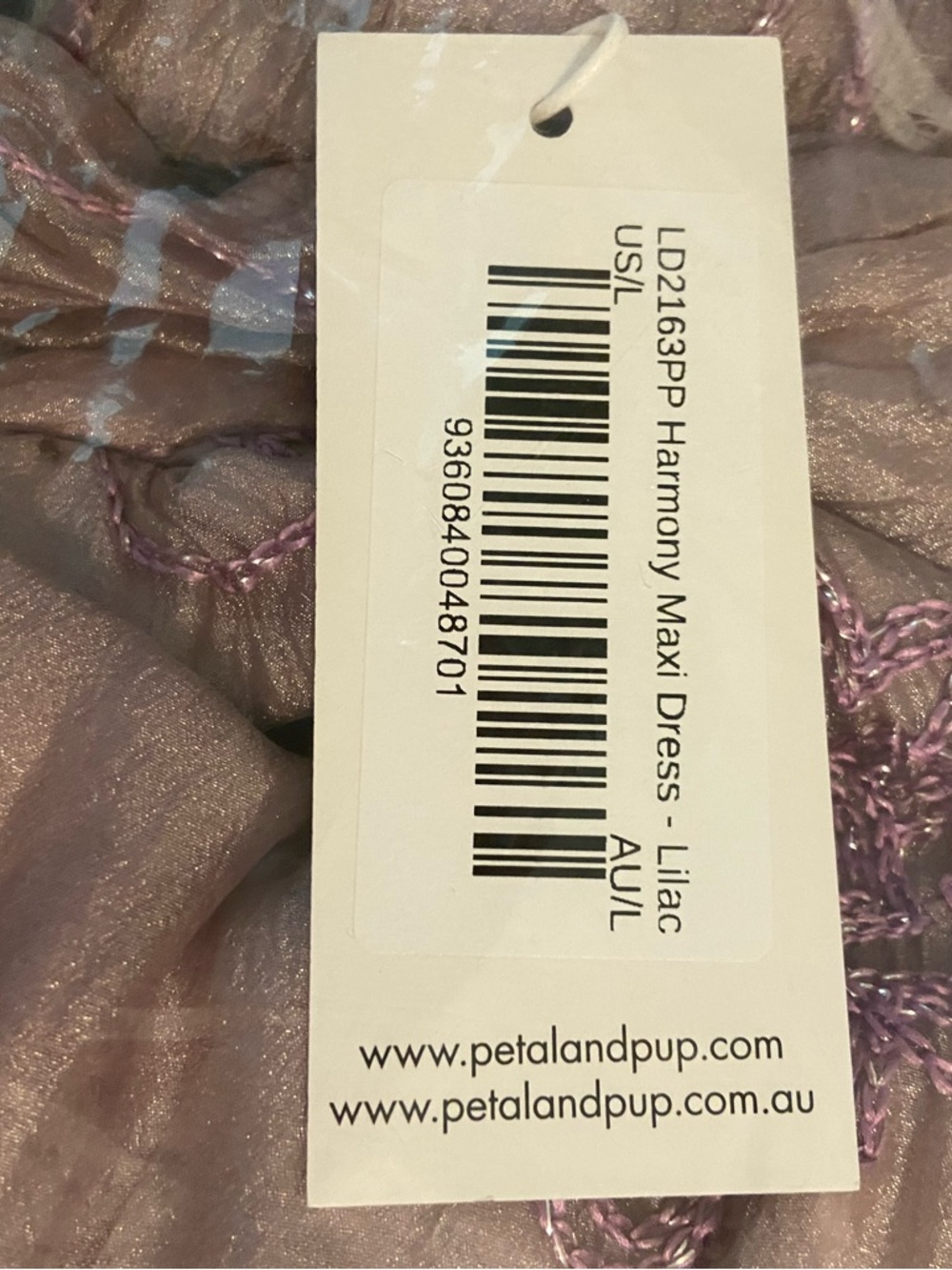 Petal & Pup Maxi Garden Dress - Lilac - Picture 4 of 4